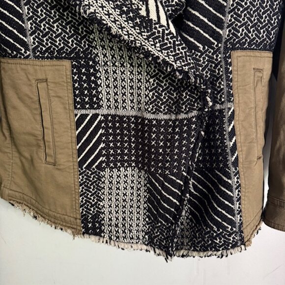 Anthropologie Hei Hei Fringed Fieldwork Military Style Jacket Szie XS - Picture 2 of 8